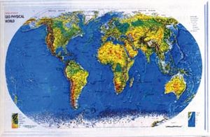 世界地理地形圖(歐美貨)