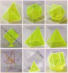 立方體及多面體模型組(德製)