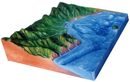 海岸侵蝕地形及海底地形模型(台製)